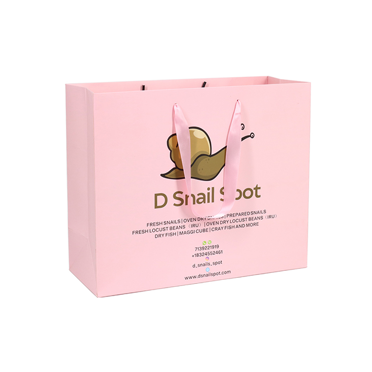 Creative Custom Design Paper Cardboard Retail Garment Clothing Shopping Carrier Bag