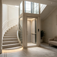Ascenseur hydraulique sans gaine personnalisé pour villas, de 2 à 5 étages, pour intérieur/extérieur, usage résidentiel