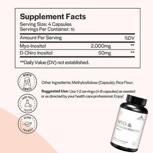 Cápsulas de Inositol al por Mayor, Mio-Inositol y D-Chiro-Inositol para el Equilibrio Hormonal y el Apoyo de la Función Ovárica - Product Image 2