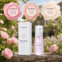 Brume Hydratante Visage à l'Eau de Rose Rafraîchissante Nourrissante Tonifiante Apaisante Éclaircissante Quotidienne 110ml Végane OEM Personnalisable