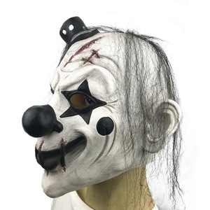 Fantasy Silicone Clown Mask With Top Hat Stars Eyes Halloween Party Costume Unisex 12+ - Product Image 4