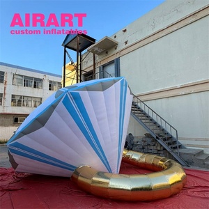 Quảng cáo trang trí bơm hơi thực tế kim cương, bơm hơi khổng lồ Nhẫn kim cương để hiển thị - Product Image 2