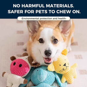 Jouet à mâcher pour chien en peluche, matériau en polyester, résistant aux morsures, nettoyage des dents, divertissement interactif pour les races moyennes et grandes - Product Image 5