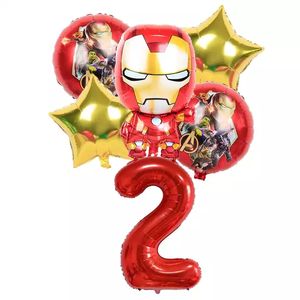 Ballon <span class=keywords><strong>de</strong></span> dessin animé <span class=keywords><strong>de</strong></span> super-héros 40 pouces pour enfants, décoration <span class=keywords><strong>de</strong></span> fête à thème joyeux anniversaire, jouets gonflables pour enfants, ballons <span class=keywords><strong>de</strong></span> douche - Product Image 2