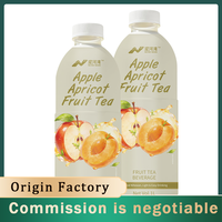 Nihewan Gemengde Appel-Abrikozen Thee OEM ODM Kwaliteitsgecontroleerd 33% Versgeperst Magere Suikerarm Hoge Sappige 8-Pack Fles Bulk