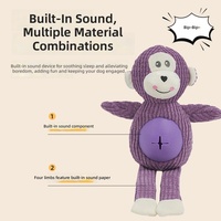 Jouet en peluche interactif avec son, activé par la pression, pour enfants de 2 à 4 ans, pour soulager le stress