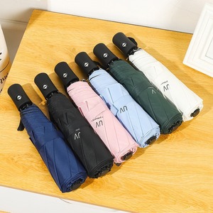 Parapluie compact anti-UV en gros, ouverture automatique, logo personnalisable, coffret cadeau pliable <span class=keywords><strong>pour</strong></span> le voyage - Product Image 4