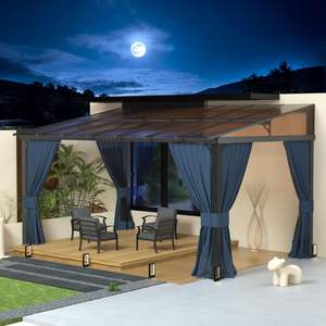 <span class=keywords><strong>10</strong></span> x14 gazebos קשה העליון רזה gazebos קיר הר גזיבו כבד גאזבוס חיצוני עם וילונות ו netting - Product Image 2