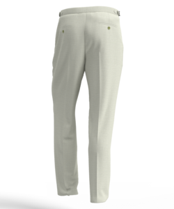 Costume <span class=keywords><strong>homme</strong></span> 2 pièces vert clair ODM |   Blazer croisé avec doublure imprimée feuilles et pantalon plissé - Product Image 6
