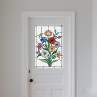 Fournitures d'art bâtiment vitrail verre biseauté pour lucarne et panneau de fenêtre porte d'entrée vitrail bricolage