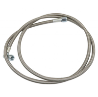 Kit de ligne d'alimentation turbo tressée en acier inoxydable FS AN4 ligne de retour de vidange d'huile de turbocompresseur 4AN avec extrémité de tuyau droite AN4 à 90 degrés