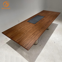 Ensemble de bureau moderne de style nordique de luxe en bois massif pour salle à manger, négociable, avec table à manger en bois