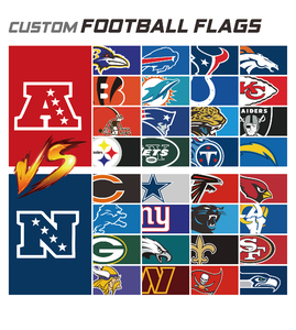Vente en gros Eco Conscious 3x5ft Agence de voyage Drapeau personnalisé <span class=keywords><strong>NFL</strong></span> Inspiré Design Durable Bannière extérieure - Product Image 3
