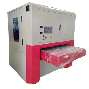 Machine de polissage d'ébavurage de surface de petites pièces en tôle SS630 avec meulage de bande de 630mm de largeur