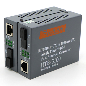 Convertidor <span class=keywords><strong>de</strong></span> Medios <span class=keywords><strong>de</strong></span> Fibra Monomodo HTB-3100AB 10/100M 25KM con RJ45 Netlink para <span class=keywords><strong>Redes</strong></span> FTTH/FTTB/FTTX, Certificado CE - Product Image 4