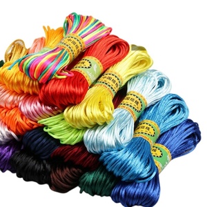 Cordon en <span class=keywords><strong>nylon</strong></span> satiné de 2 mm x 20 m <span class=keywords><strong>pour</strong></span> nœuds chinois, perles et fabrication de bijoux - Product Image 6