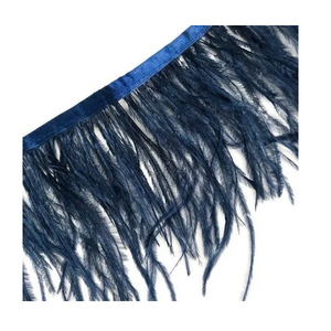 Plumes d'autruche naturelles Soraj Enterprises, dentelle, 15-18 cm, 7-8 pouces, faites à la main, légères, écologiques, pour la couture et l'artisanat de mode - Product Image 1