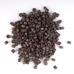 Extensión <span class=keywords><strong>invisible</strong></span> de alta calidad, Micro cuentas, extensiones de cabello, Micro anillos, enlaces con cuentas forradas de silicona/silicona en el mismo color - Product Image 4