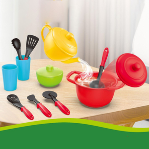 Set da Cucina Giocattolo per Bambini 2-4 Anni, Pentole e Utensili in Paglia di Grano Ecologica, Non Tossico, per Gioco di Ruolo - Product Image 2