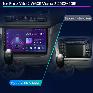 Junsun-Radio de coche estéreo con Android Carplay para <span class=keywords><strong>Mercedes</strong></span> Benz <span class=keywords><strong>Vito</strong></span> 2 W639 Viano 2 2003-2015, reproductor de DVD para coche, Unidad Principal - Product Image 2