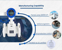Sensor Aliran Elektromagnetik Digital Elektronik untuk Pengukur Susu LCD OEM Baja Tahan Karat untuk Sapi
