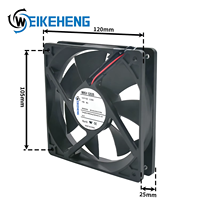 Ventilateur de refroidissement DC à roulement à manchon de 20 mm, 120x120x25mm, ventilateur axial 12025, 12V 24V pour boîtier d'ordinateur, armoire d'équipement, refroidissement d'onduleur