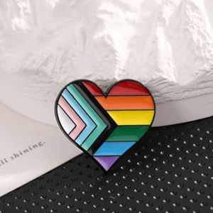 Broches de Corazón Coloridos con Diseño de Arcoíris, Sin Níquel, con Resina Epoxi, para Ropa y Accesorios, Primavera 2025 - Product Image 4