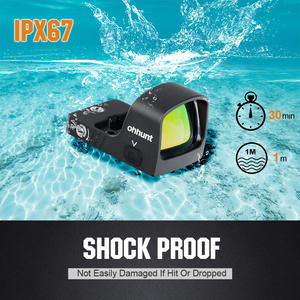 Mira de Punto Rojo Ohhunt Shake Awake Mini con Múltiples Retículas, Mira Táctica Reflex de 3M y 36M para Óptica R&R Cut - Product Image 1