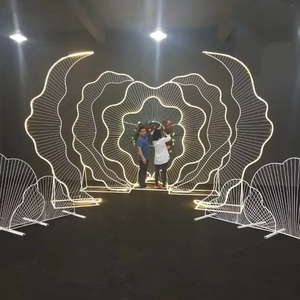 Sắt ngàn lụa loạt Lễ Hội Mùa xuân năm mới đạo cụ đám cưới sáng nền trang trí sân khấu thiết lập với cáp ánh sáng - Product Image 6