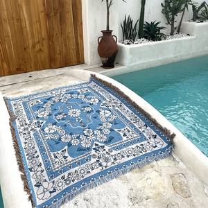 Couverture <span class=keywords><strong>de</strong></span> décoration intérieure <span class=keywords><strong>de</strong></span> style bohème en gros pour baies vitrées, tapis <span class=keywords><strong>de</strong></span> bronzage en plein air sur la plage - Product Image 2