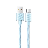 Câble de charge rapide universel Type-C 6A haute vitesse 100W, haute efficacité, en cuivre pur, tressé en nylon, synchronisation des données pour iOS et Android