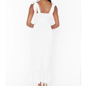 Vestido Midi de Verano Personalizado, Nuevo, Elegante y a la Moda para Mujer, Estilo Francés, Color Sólido, de Alta Calidad - Product Image 5