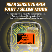 Détecteur de rayonnement nucléaire AIKESI HFS-20Pro avec capteur semi-conducteur, détection des rayons X et gamma, et alarme sonore et lumineuse