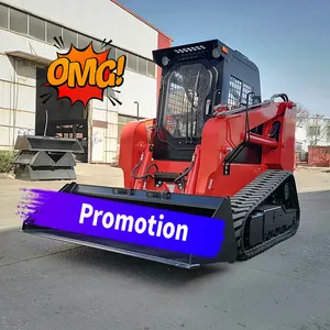 75HP tarım kompakt parça yükleyici 1000kg 1050kg 1200kg 1500kg 75HP ormancılık skid nokta dönüşlü yükleyici