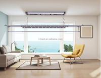Séchoir à linge intelligent OEM en aluminium, puissant, vitesse du vent 10 m/s, ions négatifs, 4/6 souffleurs, pliable, lumières LED, pour usage intérieur et balcon