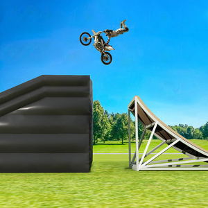 KeepFuns <span class=keywords><strong>BMX</strong></span>/FMX Atterrissage gonflable pour airbag avec rampe Sports et divertissement Produit pour le saut à vélo - Product Image 5