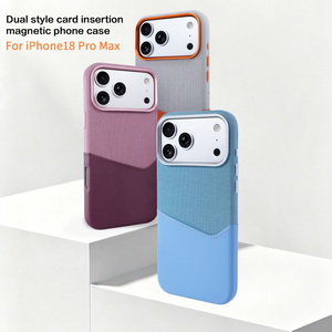 เคสโทรศัพท์มือถือหนัง PU แบบแม่เหล็กสำหรับ iPhone 18 16 17 Pro Max พร้อมช่องใส่บัตร กรอบกล้องโลหะ ป้องกันการกระแทก - Product Image 3