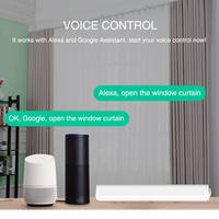 Système de rideaux motorisés intelligents Wifi Ewelink 5,2 m, kit de rail de rideaux réglable en longueur, corniche, rideaux de fenêtre, système d'automatisation de la maison Alexa