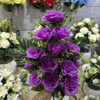 Künstliche Blumen Großhandel Maßgefertigte Hochwertige Seidenblumen-Bouquets Künstliche Rosen Tischdekoration für Hochzeiten