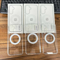 Coque magnétique transparente pour Samsung A16 A26 A36 A56 S25 Edge Plus Ultra Clear Funda
