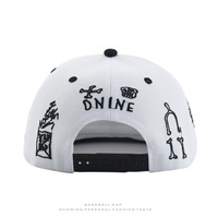 Groothandel op maat gemaakte logo 3D kroon borduurwerk flat brim baseball pet verstelbare snapback gestructureerd voor streetdance buiten