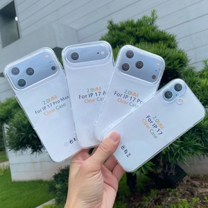 Para <span class=keywords><strong>iPhone</strong></span> 17 Funda transparente, 2,0mm Transparente Anti-Scratch A prueba de golpes Suave TPU Funda para teléfono móvil para <span class=keywords><strong>iPhone</strong></span> 16E 17 Air 17 Pro Max - Product Image 1