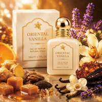Brume Corporelle Parfumée Orientale Gourmande à l'Alcool, Luxe Personnalisé, 50ml, Longue Durée, Douce Pralinée Lavande Vanille