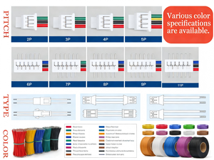 JST 2-16针2.0mm间距插头电源AWG ODM/OEM摩托车线束电缆公母连接器 - Product Image 2