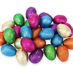 Umweltfreundliches Plastik-Osterei mit Offener Schale Goldene Galvanisierung Kindergartengeschenk für Kinder Neuheit zum Fabrikpreis - Product Image 1