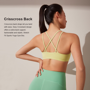 เสื้อชั้นในกีฬาแบบสปอร์ตบราพิมพ์ลายโดยตรง บุฟองน้ำ ใส่สบาย เหมาะสำหรับเล่นกีฬา ดีไซน์เซ็กซี่ - Product Image 5