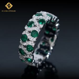 Anillos de Compromiso de Plata de Ley 925 de Moda en Oferta, Joyería de Diamantes Completamente Engastados para Mujer, Anillo de Bodas para Mujer al por Mayor - Product Image 3