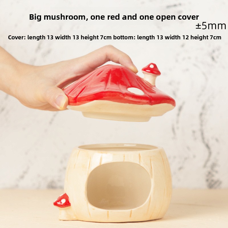 Big Mushroom-Red-Open-Top Style