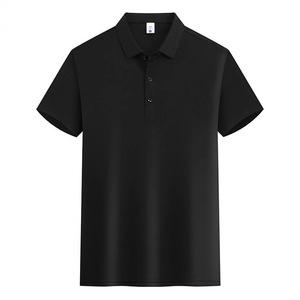 Polo Shirt Short Sleeve Solid Color Polyester Moisture Wicking Daily Wear - Product Image 4