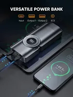 Démarreur de batterie portable avec compresseur d'air 150 PSI, gonfleur de pneus de voiture avec arrêt automatique, lampe LED d'urgence